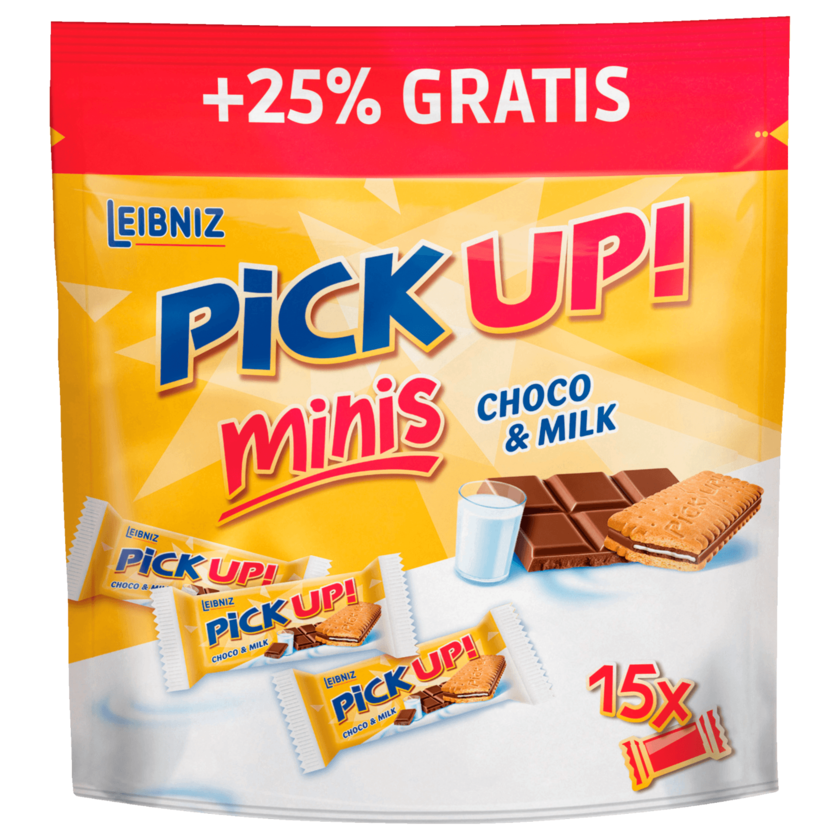 Leibniz Pick up! Minis Choco & Milk +25% gratis 127g